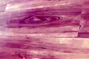 Attractive thick woman showing off her pretty lips