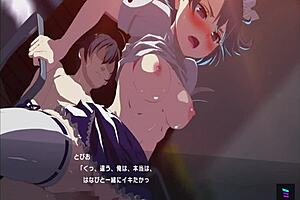 maid cosplay girl attacked