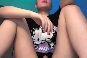 Blonde Teen Fingers Her Virgin Pussy on Webcam, Close-Up Leading to Intense Orgasm