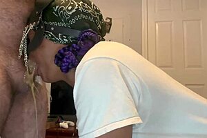 Submissive Ebony Throatfucked W Puke