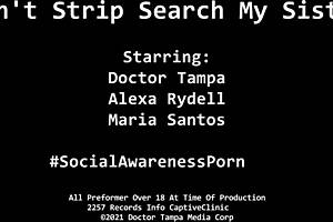 Don't strip search me, Alexa Rydell and Maria Santos in patients POV with latex and handcuffs. 😏