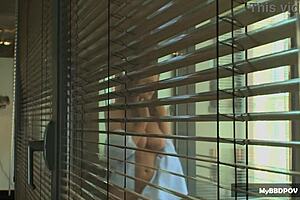 feeling pleasure, candy alexa shoves glass dildos in her ass for teasing