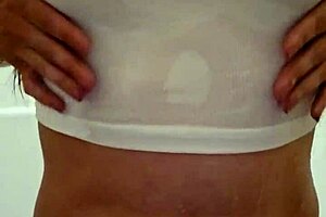 look at emy angel posing in her wet t-shirt, it's so revealing