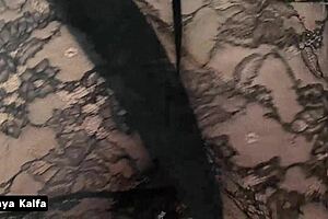 she makes me horny after shower with big round ass and tits