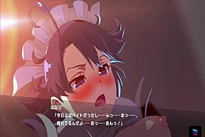 maid cosplay girl attacked