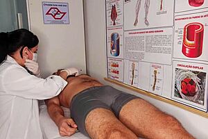 erection in front of nurse leads to rough sex