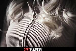 Blonde Milf Engages In Hardcore 3-Way Sex