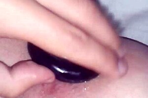 Jimena Simpson- Tranny Fucking Black Dildo