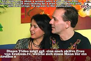 German amateur couple explores their first threesome adventure