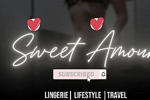 trying on red lingerie, what's your favorite color?