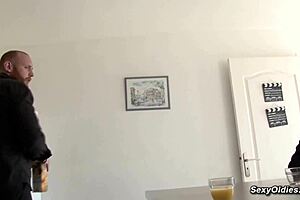 French Blonde Mature In Casual Gangbang Anal Fucking