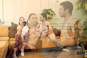 Feeling The Intense Pleasure Of Rimming In The Workspace.