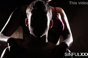 Ebony babe bound for passionate sweat-inducing pleasure