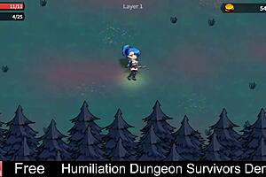 Femdom Humiliates Survivors In Monster Dungeon Game