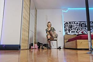 High heels fashion show