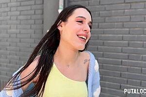 Putalocura - la delgadita española briseida myers es pillada por torbe
