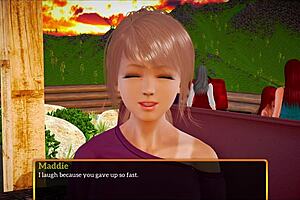 Redhead Teen With Big Ass And Tits Plays Game