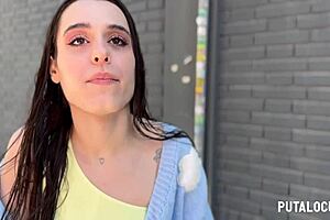 Putalocura - la delgadita española briseida myers es pillada por torbe