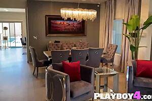 Huge tits milf sophie dee masturbates with dildo after bikini posing