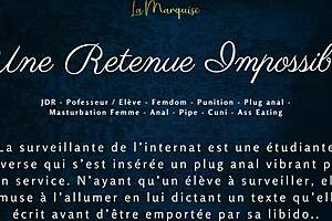 Une Retenue Impossible - French Audio Porn Femdom Anal