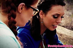 Redhead milf enjoys assfucking in ffm threesome