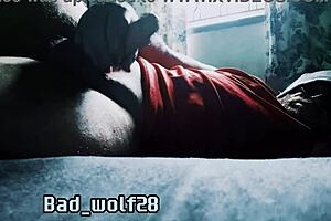 Athletic student massages and masturbates hard cock