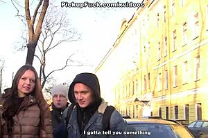 Steamy pick up fucking to get warm scene 3