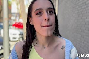 Putalocura - la delgadita española briseida myers es pillada por torbe