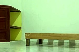 chubby neighbor cleans new apartment