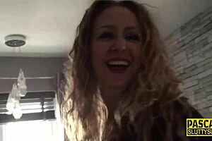 Anally banged submissive milf gets cum