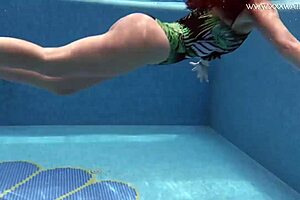 Diana Rius With Hot Tits Touches Body Underwater