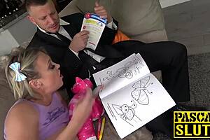 British sub roughly dominated by experienced master in bondage