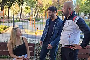 did christen courtney handle 3 on 1 dp with gagging and rough sex?