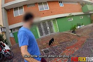 From morning walk to hot doggystyle fuck with big tits latina 😈