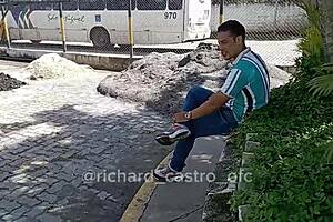 i, a sexy latina, sucked a pornstar's cock on the public bus