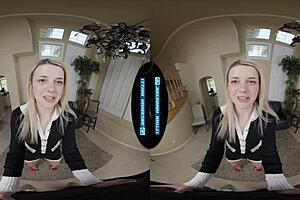 cute shy office worker begs for hardcore favor in pov