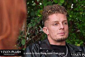 Vixenplus Beautiful Redhead Loves To Ride His Massive Cock