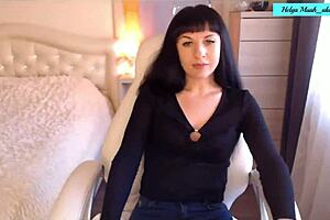 helga muah teases strips caresses clit in lingerie