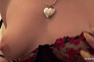 german scout picks up skinny blonde teen for casting fuck in berlin