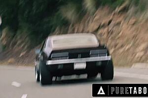 Intense Roadside Gangbang with Big Dick Strangers