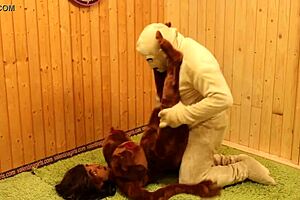 Blonde And Ebony Fuck Dolls Take Turns In Anal By Black Stud