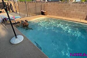 Pool side bj in 4k thefoxxxlife pov