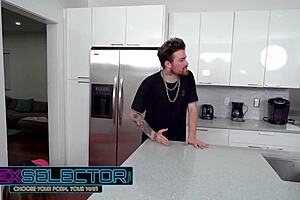 sex selector - horny clara trinity sneakily sucks & fucks her bfs roommate right behind his back