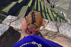 Getting dick sucked atop machu picchu in vr