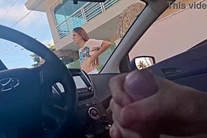 i risked masturbating in the car in public for that hot girl