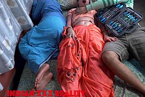 indian woman in homemade scene