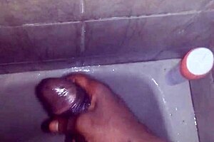 Jerking off in the shower!