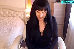 helga muah teases strips caresses clit in lingerie