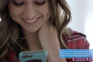 hot brunette babe with small tits rides big cock hard