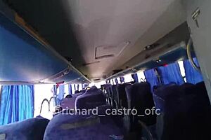 i, a sexy latina, sucked a pornstar's cock on the public bus